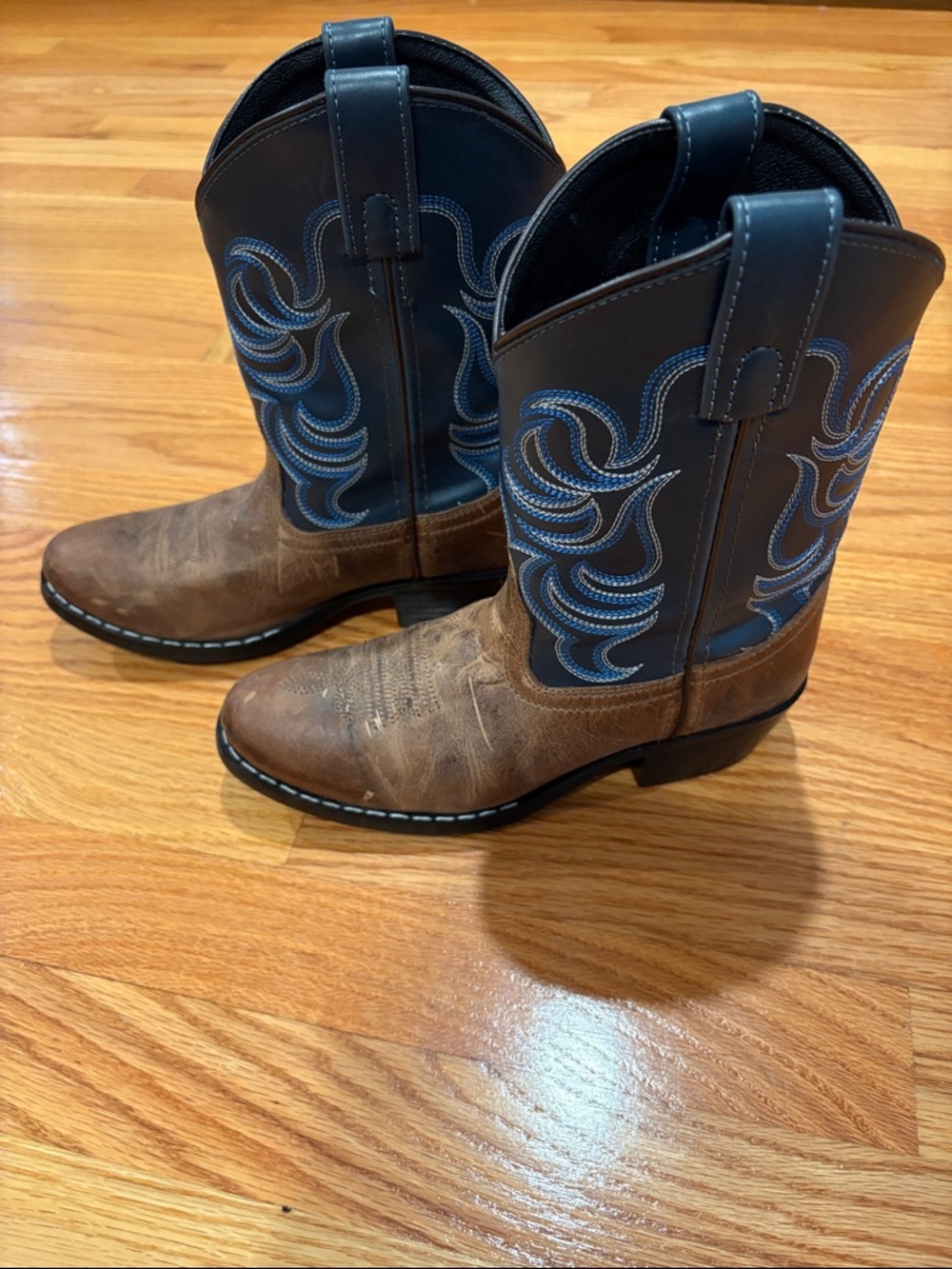 Kids Cody James Cowboy Boots - Brown & Blue